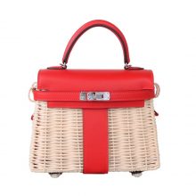 Hermès（爱马仕）Kelly picnic mini  野餐包  22cm 国旗红